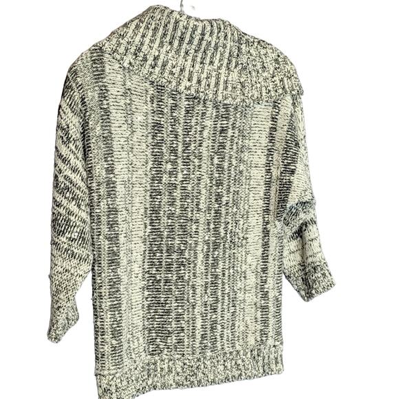 INC Cowl Neck Sweater Black/White, M - Picture 5 of 6